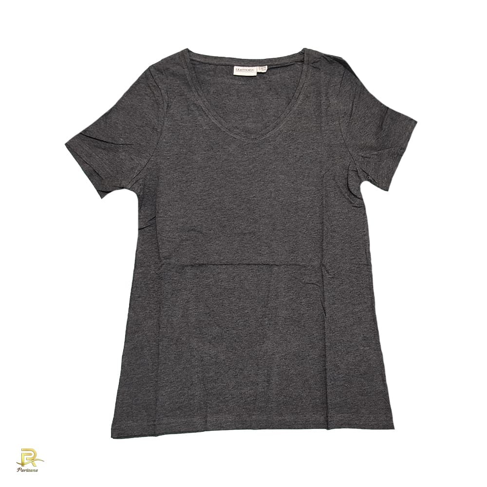  نمای جلو تی شرت آستین کوتاه زنانه بلو موشن مجموعه 2 عددی مدل C1522 مدل خاکستری رنگ و سایز 38-36 و قیمت 306000 ت 