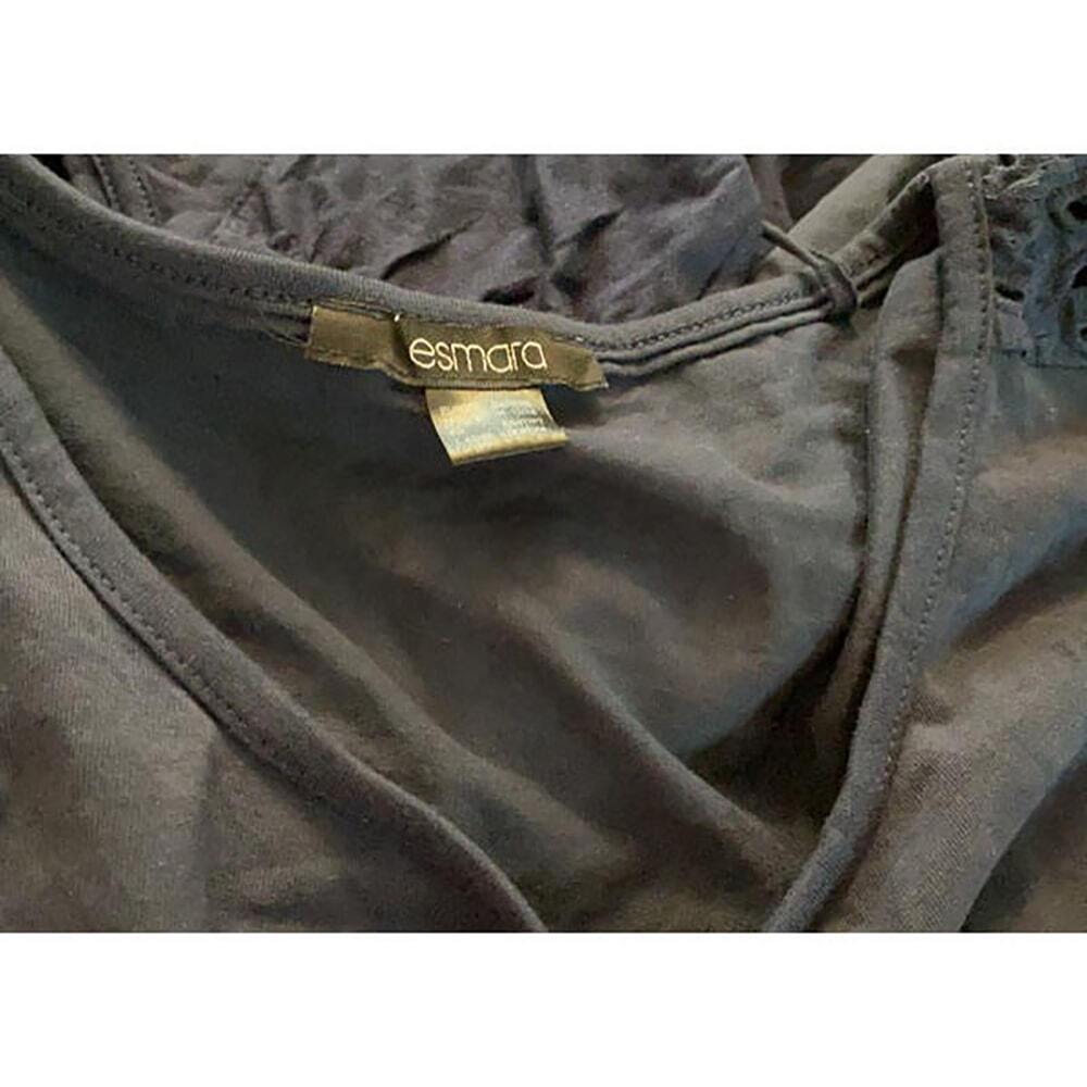  نمای نزدیک پیراهن زنانه اسمارا مدل C1151 با رنگ مشکی و سایز 38-36 و قیمت 250000 تومان 